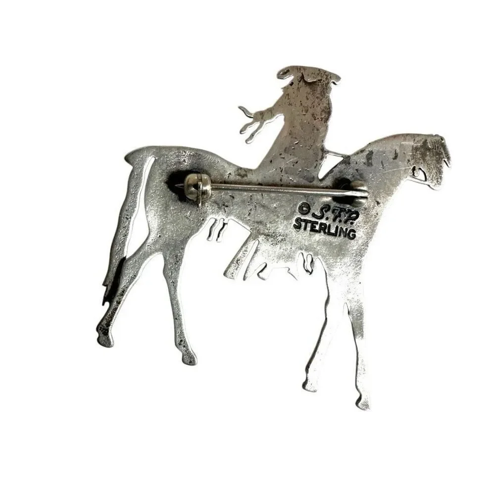 Rare Frank Salcido Sterling Brooch rare frank
